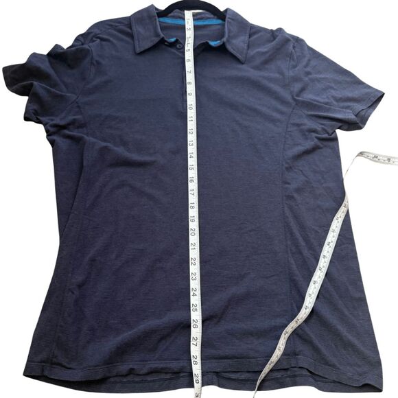 Hylete Men's‎ Short Sleeve Bamboo Rayon Blend Stretch Icon II Polo  Navy Large - Picture 5 of 6